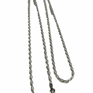 Vintage Han Sterling Silver Han Rope Chain 24”